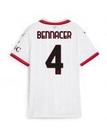 AC Milan Ismael Bennacer #4 Vieraspaita Naisten 2024-25 Lyhythihainen